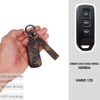 Bao da chìa khóa xe máy Honda Vairo 125 3 nút Handmade sang trọng