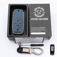 Bao Da Chìa Khóa Xe Máy Honda SH mode Vision Lead Airblade (22- 24) khoá 2 nút Da bò thật cao cấp bảo hành 2 năm