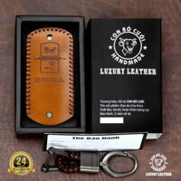 Bao Da Chìa Khóa Xe Máy Honda (Air Blade , Lead, Vision, VVario đời xe từ 2016-2021) Da Bò Nhập Khẩu ITALIA, Khắc Tên