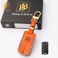 Bao Da Chìa Khoá Xe Máy Yamaha Nvx, Janus, Grand,Exciter , khoá thông minh Yamaha Da Bò thật khắc tên số điện BBthoại