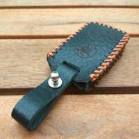Bao da chìa smartkey Yamaha NVX Handmade (Màu đen)