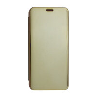 Bao da cho Huawei Honor 8 Lite tráng gương - Vàng