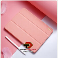 Bao da chống sốc cho SamSung Galaxy Tab S8 Ultra có ngăn đựng bút chính hãng Dux Ducis Domo - Hàng nhập khẩu  - Hồng