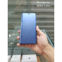 Bao Da Clear View Cover Standing Xiaomi Redmi 5 Plus