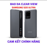Bao Da Clear View Samsung Galaxy S20,S20 Ultra, Vuốt Trả Lời, Màn Hình Led Thông Báo, Chống Sốc, Chính Hãng