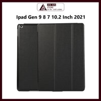 Bao Da Cover Cho Ipad Gen 9 8 7 10.2 Inch 2021 Hỗ Trợ Smart Cover Máy Tính Bảng