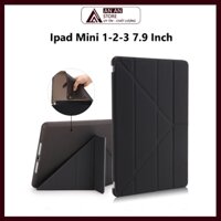 Bao Da Cover Cho Ipad Mini 1 / Mini 2 / Mini 3 7.9 Inch Hỗ Trợ Smart cover Gấp chéo