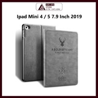 Bao Da Cover Cho Ipad Mini 4 Mini 5 7.9 Inch 2019 Vân Da Tuần Lộc