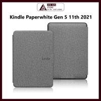 Bao Da Cover Cho Kindle Paperwhite Gen 5 11th 6.8 Inch 2021 Máy Đọc Sách Da Nhám Chống Vân Tay