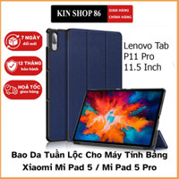 Bao Da Cover Cho Máy Tính Bảng Lenovo Tab P11 Pro 11.5 Inch TB-J706F / Pad pro 11.5 TR-J716 Hỗ Trợ Smart Cover