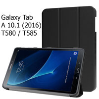 Bao Da Cover Cho Máy Tính Bảng Samsung Galaxy Tab A 10.1 2016 T580  T585 Hỗ Trợ Smart Cover - Đen