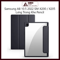 Bao Da Cover Cho Samsung Galaxy Tab A8 10.5 (2022) SM-X200 / X205 Có Khe Cho Bút Cảm Ứng Smart Cover