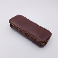 BAO DA DÁNG ĐỨNG VỚI CHẤT LIỆU DA BÒ VEGTAN Ý DÀNH CHO N0KIA 6700, 8800 - BAO DA HANDMADE CAO CẤP