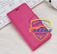 Bao da dạng ví dành cho OPPO Reno7 5G hiệu Hanman có quai cài - Hàng Chính Hãng - Hồng Đậm