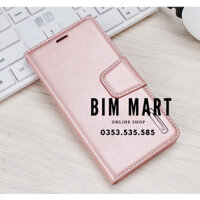 Bao da dạng ví dành cho OPPO Reno7 5G chính hãng Hanman có quai cài - Hàng nhập khẩu - Hồng Nhạt