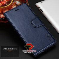 Bao da dạng ví dành cho Samsung Galaxy A73 5G Hanman có quai cài - Hàng chính hãng - xanh than