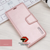 Bao da dạng ví dành cho Samsung Galaxy A73 5G Hanman có quai cài - Hàng chính hãng - Vàng hồng