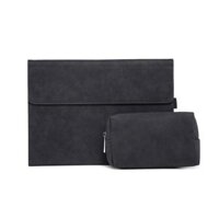 Bao Da dành cho Microsoft Surface Pro 9Surface Pro 8 JRC Ốp TPU Mềm, Vỏ Ngoài PU - Hàng Nhập Khẩu - Black  Túi phụ kiện - Microsoft Surface Pro 8