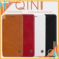 Bao da dành cho Samsung Galaxy Note FE / 7 hiệu Nillkin Qin (Chất liệu da cao cấp, có ngăn đựng thẻ) - Hàng chính hãng