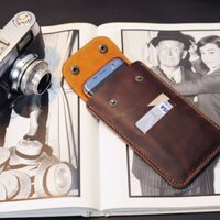 Bao da đeo hông có nắp đậy cho Samsung Note 9 - Bao da Handmade Mino Crafts