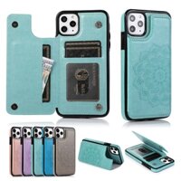 Bao da điện thoại dạng ví có ngăn đựng thẻ thích hợp cho Iphone 14 13 12 Mini 11 Pro Max