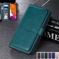 Bao Da Điện Thoại Dạng Ví Khóa Từ Tính Có Ngăn Đựng Thẻ Sang Trọng Cho OPPO Reno5 5F Reno4 4F Reno Z 5G