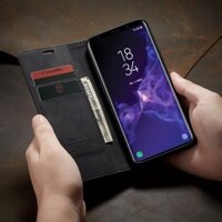 Bao da điện thoại dạng ví nắp lật có khe để thẻ cho Samsung Galaxy S7 Edge S8 S9 PLUS M30s
