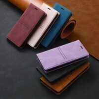 Bao Da Điện Thoại Dạng Ví Nắp Lật Nam Châm Sang Trọng Cho Iphone 12 Mini 11 Pro Max Ốp