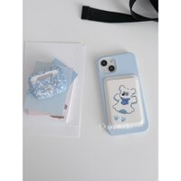 Bao Da Điện Thoại Họa Tiết Chó Tuyết Cho 15 / 13 Pro / 14 Pro Max / 15 Pro / 12 / 14 Ốp