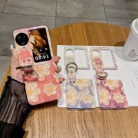 Bao Da Điện Thoại Họa Tiết Hoa Thời Trang Sang Trọng Cho oppo find n3 flip n3 Ốp