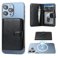 Bao Da Điện Thoại Kèm Ngăn Đựng Thẻ Khóa Nam Châm Cho iPhone 14 13 12 Pro Max