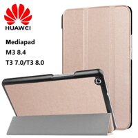 Bao da điện thoại màu trơn siêu mỏng cho Huawei Mediapad M3 8.4 T3 7.0 8.0 10.0