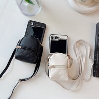 Bao Da Điện Thoại Nắp Gập Có Ngăn Đựng Tiền Xu Chống Rơi Chống Sốc Cho samsung galaxy z flip 5 Ốp
