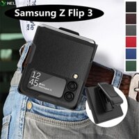 Bao Da Điện Thoại Nắp Gập Họa Tiết Vỏ Quả Vải Có Giá Đỡ Sang Trọng Cho Samsung Galaxy Z Flip 4 5G Flip 3 Z Flip3 Z3