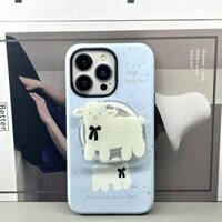 Bao Da Điện Thoại Nắp Gập Từ Tính Chống Sốc Màu Xanh Dương Cho Iphone 15Promax 14 13 11 12 Inch Ốp