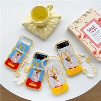 Bao Da Điện Thoại Nắp Gập Chống Sốc Họa Tiết Mcdonald 'S Chất Lượng Cao Cho samsung 5 4 3 5g Ốp