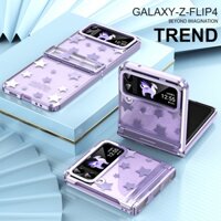 Bao Da Điện Thoại Nắp Gập Trong Suốt 3 Trong 1 Cho samsung galaxy z flip4 z flip3 ins star samsung z flip 4 / 3 Ốp