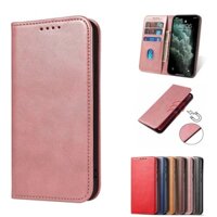 Bao Da Điện Thoại Nắp Lật Hít Nam Châm Kiêm Ví Đựng Thẻ Và Giá Đỡ Chống Sốc Cho Samsung S21 S20 Fe Ultra Plus Ốp