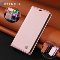 Bao Da Điện Thoại Nắp Lật Hít Nam Châm Có Ngăn Đựng Thẻ Và Giá Đỡ Cho For iPhone X XR XS Max 6 6S 7 8 Plus SE2 SE3 Ốp