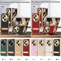 Bao Da Điện Thoại Nắp Lật Mạ Điện Có Giá Đỡ Cho oppo find n3 Ốp