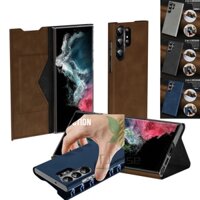 Bao Da Điện Thoại Nắp Lật Nam Châm Kiêm Ví Đựng Thẻ Có Thể Làm Giá Đỡ samsung galaxy s24 s23 s22 ultra plus s24 s23 s22 napa