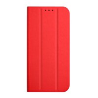 Bao da điện thoại nắp lật siêu mỏng phong cách doanh nhân gập ba làm giá đỡ cho iPhone 13 Mini 13 Pro Max - Red,iPhone 13 Mini