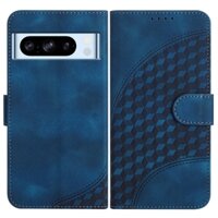 Bao Da Điện Thoại pu Họa Tiết Kẻ Ô Có Ngăn Đựng Thẻ Cho google pixel 6 7 8 pro 6a 7a 8a Ốp