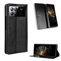 Bao Da Điện Thoại pu Nắp Gập Từ Tính Phong Cách vintage Cho xiaomi mix fold 3 fold3 5g Đứng