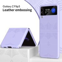 Bao Da Điện Thoại PU + PC Nắp Lật Thời Trang Mùa Hè 2022 Cho Samsung Galaxy Z Flip3 5G Z Flip 3