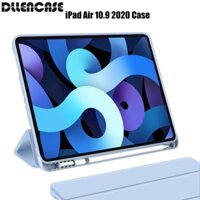 Bao da Dllencase A063 silicon mềm có ngăn đựng bút cảm ứng thích hợp cho iPad Air 10.9 2020