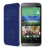 Bao da Dot View cho HTC Butterfly 2 (Xanh)