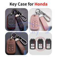 Bao Da Đựng Chìa Khóa Điều Khiển Từ Xa Kèm Móc Khóa Cho Honda Accord CRV XRV Vezel Civic Avancier Odyssey Breeze Crider Giá Đỡ
