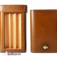 Bao Da Giữ Ẩm Cầm Tay Gỗ Tuyết Tùng Ba Điếu Cohiba - Cedar Wood Hand Held Moisturizing Pouch Three Cohiba