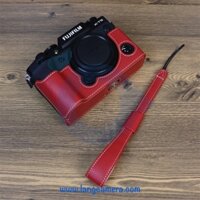 Bao Da -  Halfcase Fujifilm XT5 - Mẫu Mới Kèm Dây Đeo Tay